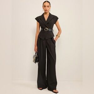 Commense NWT High-Waisted Wide-Leg Pants - Sz XS - Black